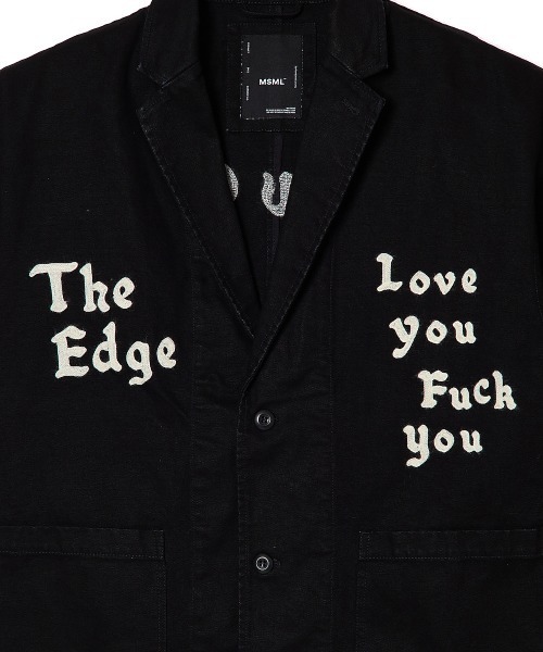 MSML(エムエスエムエル)の「CANVAS 2B EMBROIDERY JACKET(ブルゾン・メンズ・ブラック・XL/L/M)」の4枚目の写真