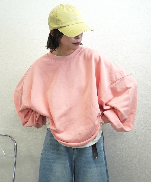 gossara（ゴサラ）の「パウダースウェットPO（スウェット・レディース・チャコール/オートミール/ピンク・FREE）」の3枚目の写真