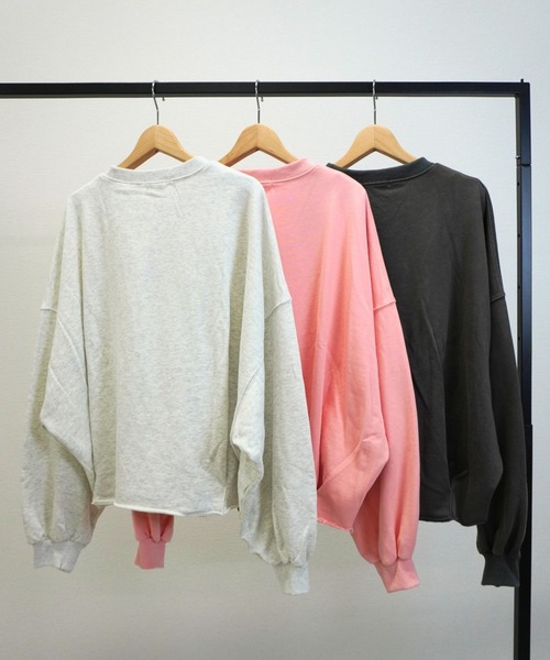 gossara（ゴサラ）の「パウダースウェットPO（スウェット・レディース・チャコール/オートミール/ピンク・FREE）」の5枚目の写真
