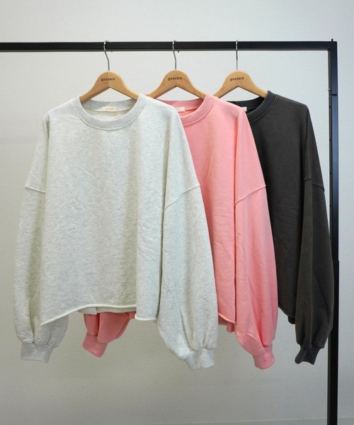 gossara（ゴサラ）の「パウダースウェットPO（スウェット・レディース・チャコール/オートミール/ピンク・FREE）」の4枚目の写真