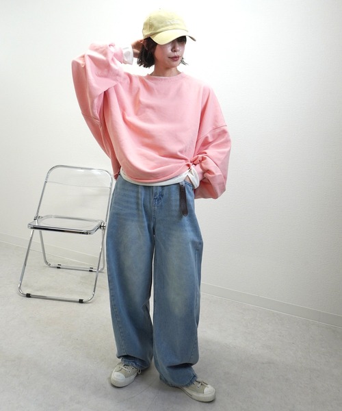 gossara（ゴサラ）の「パウダースウェットPO（スウェット・レディース・チャコール/オートミール/ピンク・FREE）」の8枚目の写真