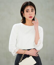 ANY SIS（エニィスィス）の「【好印象ブライトニット】レースポイント プルオーバー（ニット/セーター）」