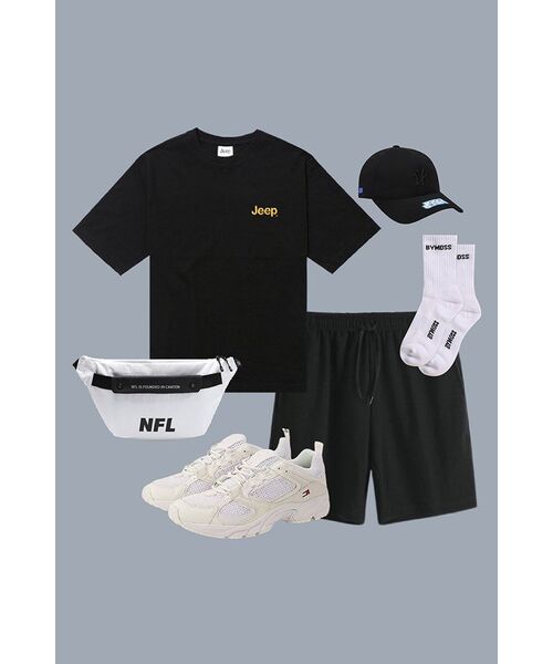 JEEP（ジープ）の「[190g] M-ロゴグラフィック半袖Tシャツ (JR5TSU173BK)（Tシャツ/カットソー・レディース・その他・3XL/2XL/X-LARGE/SMALL/MEDIUM/LARGE）」の2枚目の写真