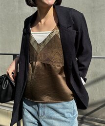 CAPRICIEUX LE'MAGE | 〈C.L〉ヴィンテージサテンレースキャミ(シャツ/ブラウス)