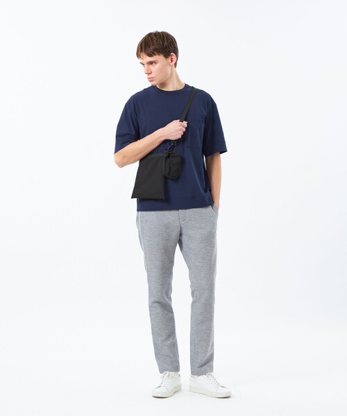 MACKINTOSH PHILOSOPHY（ﾏｯｷﾝﾄｯｼｭ ﾌｨﾛｿﾌｨｰ）の「【MACKINTOSH PHILOSOPHY × KiU】サコッシュ＆チャームポーチ（ショルダーバッグ・メンズ・ブラック/グレー・FREE）」の5枚目の写真