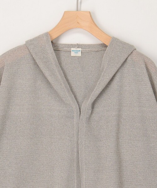 NOLLEY’S（ノーリーズ）の「フード地柄7分袖はおり（カーディガン/ボレロ・レディース・グレイッシュベージュ/ネイビー・38）」の13枚目の写真