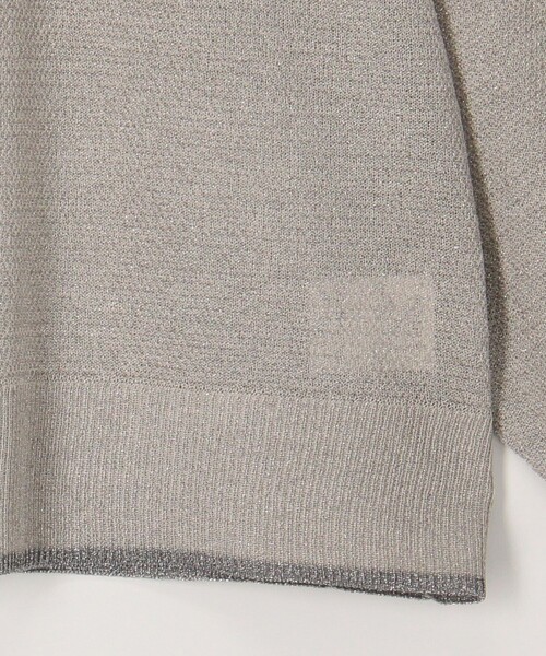 NOLLEY’S（ノーリーズ）の「フード地柄7分袖はおり（カーディガン/ボレロ・レディース・グレイッシュベージュ/ネイビー・38）」の15枚目の写真