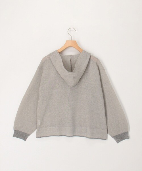 NOLLEY’S（ノーリーズ）の「フード地柄7分袖はおり（カーディガン/ボレロ・レディース・グレイッシュベージュ/ネイビー・38）」の16枚目の写真