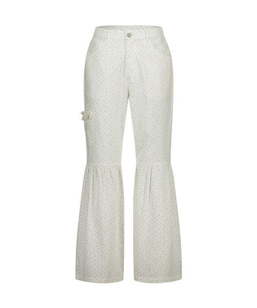 ILLIGO(イリゴ)の「シャーリングブーツカットパンツフラワー(その他パンツ・レディース・その他・SMALL/MEDIUM)」の4枚目の写真