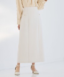 Andemiu | ムジ*チェックIラインスカート652988(スカート)