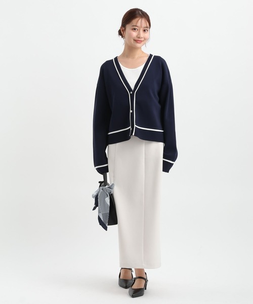 Andemiu(アンデミュウ)の「ムジ*チェックIラインスカート652988(スカート・レディース・ブルー系その他2/ブラック系1/アイボリー/ブラック・SMALL/MEDIUM)」の14枚目の写真