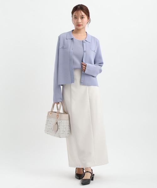 Andemiu(アンデミュウ)の「ムジ*チェックIラインスカート652988(スカート・レディース・ブルー系その他2/ブラック系1/アイボリー/ブラック・SMALL/MEDIUM)」の16枚目の写真