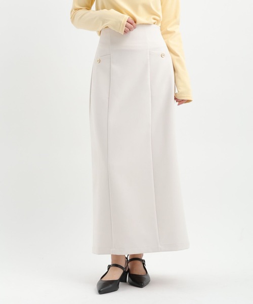 Andemiu(アンデミュウ)の「ムジ*チェックIラインスカート652988(スカート・レディース・ブルー系その他2/ブラック系1/アイボリー/ブラック・SMALL/MEDIUM)」の21枚目の写真