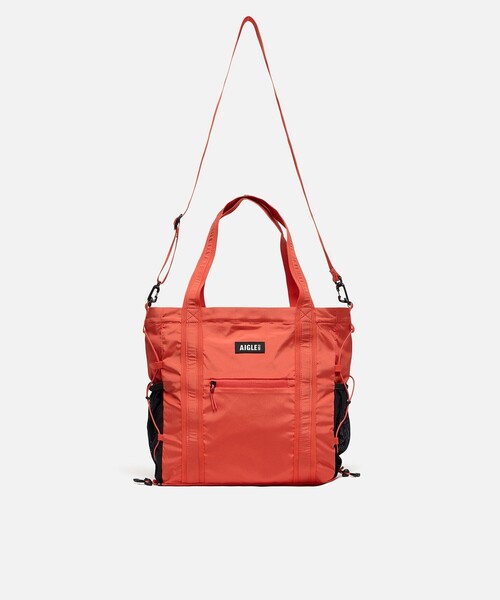 AIGLE(エーグル)の「撥水 ライト&コンパクト トートバッグ 14L(トートバッグ・レディース・オレンジ/ホワイト/ダークネイビー・FREE)」の7枚目の写真