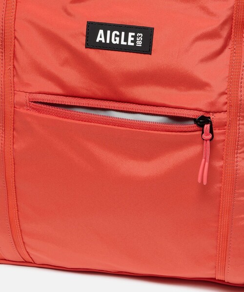 AIGLE(エーグル)の「撥水 ライト&コンパクト トートバッグ 14L(トートバッグ・レディース・オレンジ/ホワイト/ダークネイビー・FREE)」の11枚目の写真