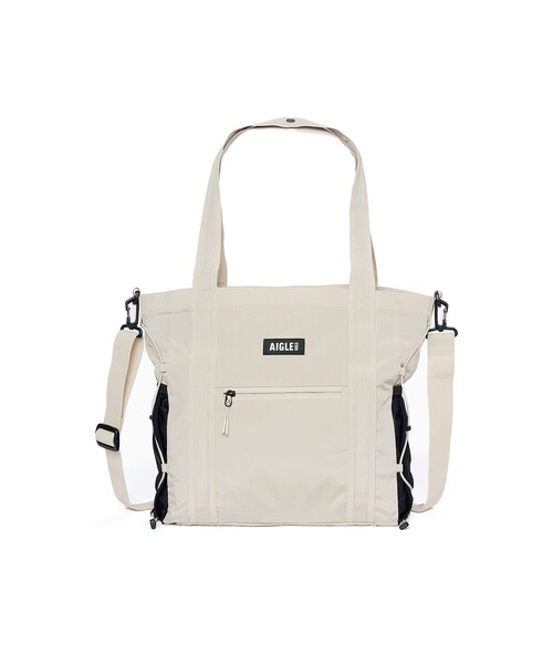 AIGLE(エーグル)の「撥水 ライト&コンパクト トートバッグ 14L(トートバッグ・レディース・オレンジ/ホワイト/ダークネイビー・FREE)」の15枚目の写真