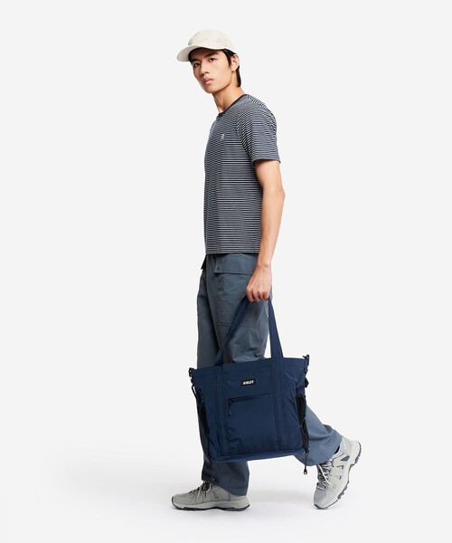 AIGLE(エーグル)の「撥水 ライト&コンパクト トートバッグ 14L(トートバッグ・レディース・オレンジ/ホワイト/ダークネイビー・FREE)」の20枚目の写真