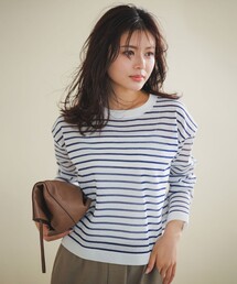 シアーフォルムニット ボーダー