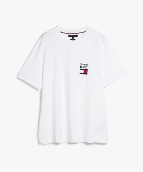 TOMMY HILFIGER（トミーヒルフィガー）の「BRAND LOVE TEXT STACK TEE（Tシャツ/カットソー・メンズ・レッド/ホワイト/ブラック・LARGE/SMALL/MEDIUM/X-LARGE）」の12枚目の写真