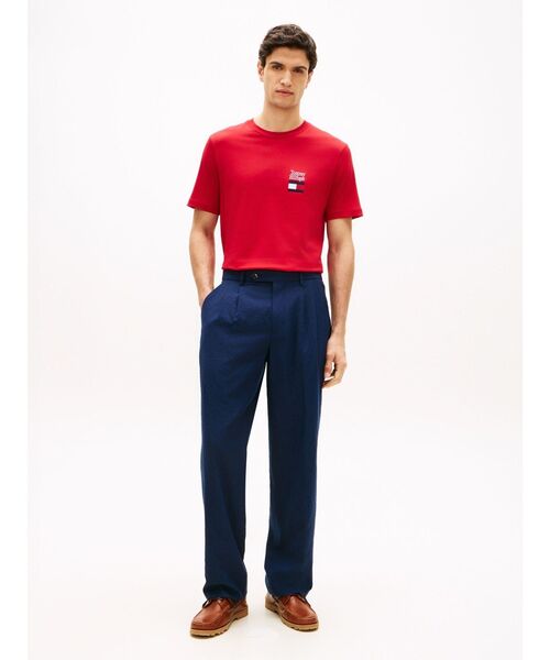 TOMMY HILFIGER（トミーヒルフィガー）の「BRAND LOVE TEXT STACK TEE（Tシャツ/カットソー・メンズ・レッド/ホワイト/ブラック・LARGE/SMALL/MEDIUM/X-LARGE）」の15枚目の写真