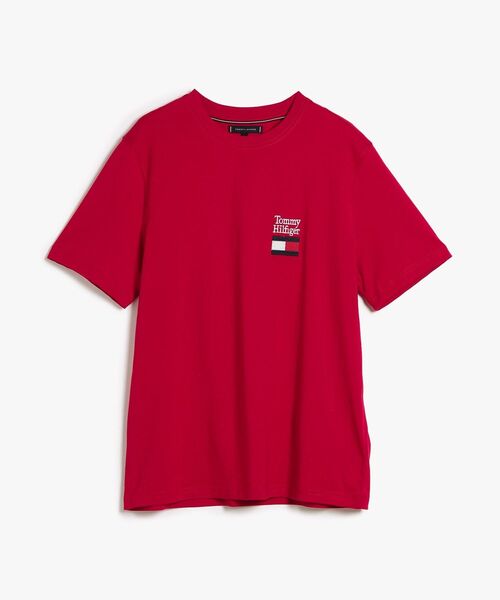 TOMMY HILFIGER（トミーヒルフィガー）の「BRAND LOVE TEXT STACK TEE（Tシャツ/カットソー・メンズ・レッド/ホワイト/ブラック・LARGE/SMALL/MEDIUM/X-LARGE）」の17枚目の写真