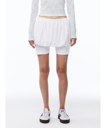 Puff Layered Shorts Off-White