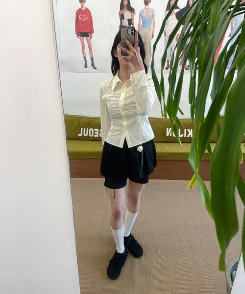 Kijun（キジュン）の「Puff Layered Shorts Off-White（その他パンツ・レディース・その他・SMALL/MEDIUM）」の2枚目の写真