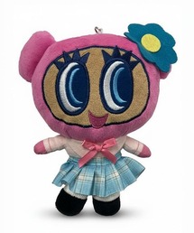 TOYウェア（トイウェア）の「【エンジェルブルー】ヒョウ柄ナカムラくん・日焼けハナちゃんぬいぐるみチャーム（おもちゃ）」