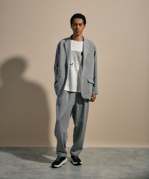 niko and...（ニコアンド）の「[NUMERALS]SOFT TAILORED JACKET（テーラードジャケット・メンズ・ブラック/グレー・LARGE/MEDIUM）」の4枚目の写真