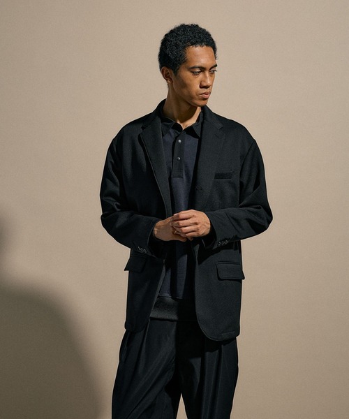 niko and...（ニコアンド）の「[NUMERALS]SOFT TAILORED JACKET（テーラードジャケット・メンズ・ブラック/グレー・LARGE/MEDIUM）」の14枚目の写真
