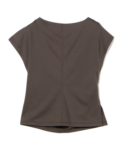 Demi-Luxe BEAMS（デミルクス ビームス）の「アシンメトリー ドレープ プルオーバー［接触冷感］（Tシャツ/カットソー・レディース・ホワイト/チャコールグレー・ONE SIZE）」の19枚目の写真