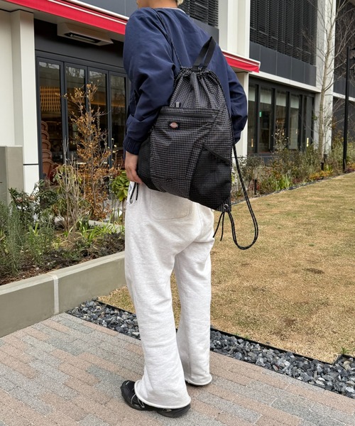 Dickies(ディッキーズ)の「【Dickies】ディッキーズ ATHLETIC KNAPSACK GRID/アスレチック ナップサック グリッド(バックパック/リュック・メンズ・グレー/ホワイト/カーキ/ブラック・FREE)」の13枚目の写真