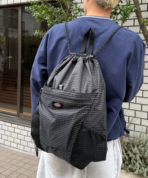 Dickies(ディッキーズ)の「【Dickies】ディッキーズ ATHLETIC KNAPSACK GRID/アスレチック ナップサック グリッド(バックパック/リュック・メンズ・グレー/ホワイト/カーキ/ブラック・FREE)」の14枚目の写真