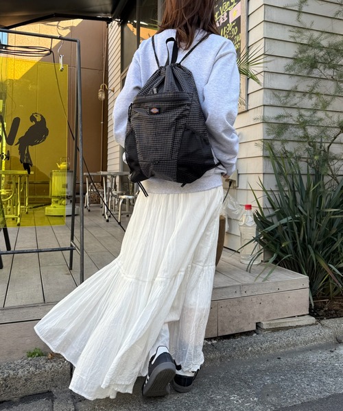 Dickies(ディッキーズ)の「【Dickies】ディッキーズ ATHLETIC KNAPSACK GRID/アスレチック ナップサック グリッド(バックパック/リュック・メンズ・グレー/ホワイト/カーキ/ブラック・FREE)」の8枚目の写真
