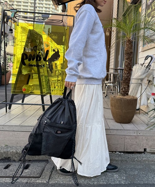 Dickies(ディッキーズ)の「【Dickies】ディッキーズ ATHLETIC KNAPSACK GRID/アスレチック ナップサック グリッド(バックパック/リュック・メンズ・グレー/ホワイト/カーキ/ブラック・FREE)」の6枚目の写真