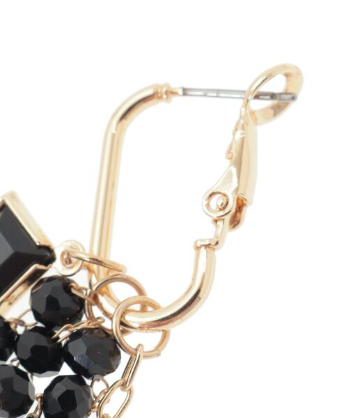 AMERICAN HOLIC（アメリカンホリック）の「チェーン ビーズピアス（ピアス（両耳用）・レディース・ブラック・FREE）」の6枚目の写真