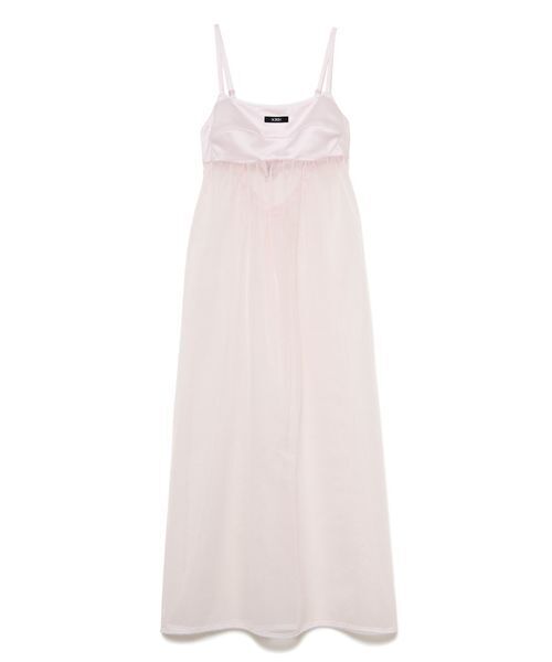 SORIN（ソリン　）の「Sheer Cami Dress/シアーキャミドレス（ワンピース・レディース・ライトピンク/ブラック/オフホワイト・38/36）」の9枚目の写真