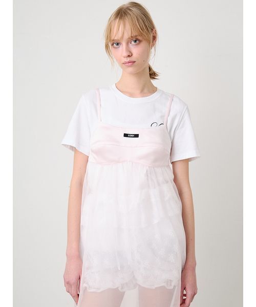 SORIN（ソリン　）の「Sheer Cami Dress/シアーキャミドレス（ワンピース・レディース・ライトピンク/ブラック/オフホワイト・38/36）」の11枚目の写真