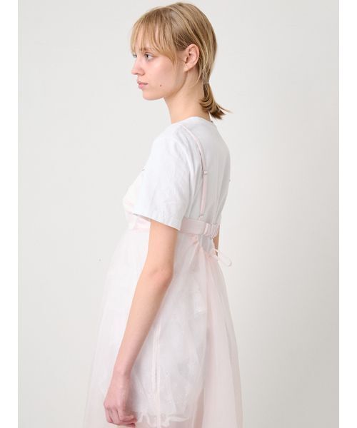 SORIN（ソリン　）の「Sheer Cami Dress/シアーキャミドレス（ワンピース・レディース・ライトピンク/ブラック/オフホワイト・38/36）」の12枚目の写真