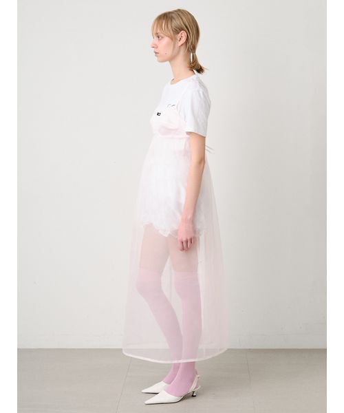SORIN（ソリン　）の「Sheer Cami Dress/シアーキャミドレス（ワンピース・レディース・ライトピンク/ブラック/オフホワイト・38/36）」の14枚目の写真