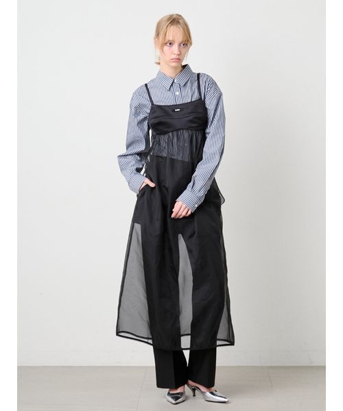 SORIN（ソリン　）の「Sheer Cami Dress/シアーキャミドレス（ワンピース・レディース・ライトピンク/ブラック/オフホワイト・38/36）」の18枚目の写真