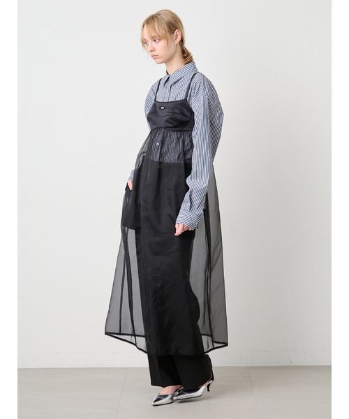 SORIN（ソリン　）の「Sheer Cami Dress/シアーキャミドレス（ワンピース・レディース・ライトピンク/ブラック/オフホワイト・38/36）」の19枚目の写真