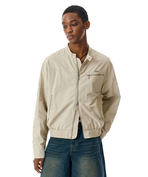 SECONDMONO（セカンドモノローグ）の「Coated Nylon Zip Jacket [BEIGE]_SEJK034BEIGE（ブルゾン・レディース・その他・SMALL/MEDIUM/LARGE）」の21枚目の写真