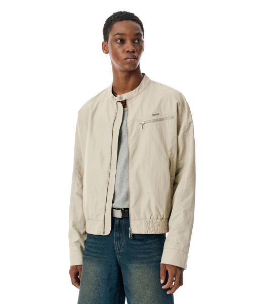 SECONDMONO（セカンドモノローグ）の「Coated Nylon Zip Jacket [BEIGE]_SEJK034BEIGE（ブルゾン・レディース・その他・SMALL/MEDIUM/LARGE）」の11枚目の写真