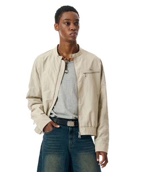 SECONDMONO（セカンドモノローグ）の「Coated Nylon Zip Jacket [BEIGE]_SEJK034BEIGE（ブルゾン・レディース・その他・SMALL/MEDIUM/LARGE）」の12枚目の写真