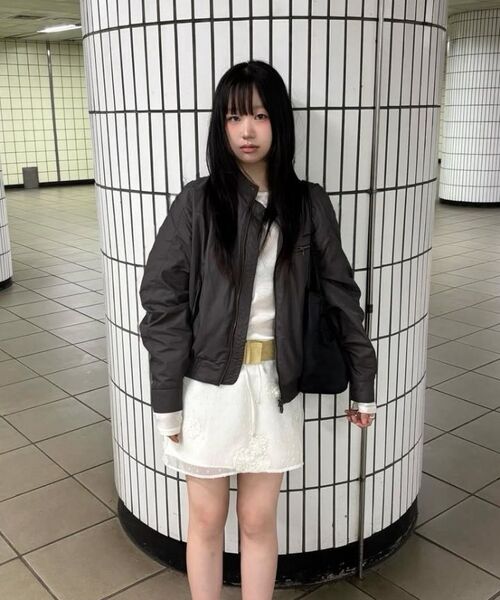SECONDMONO（セカンドモノローグ）の「Coated Nylon Zip Jacket [BEIGE]_SEJK034BEIGE（ブルゾン・レディース・その他・SMALL/MEDIUM/LARGE）」の13枚目の写真