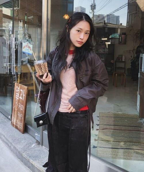 SECONDMONO（セカンドモノローグ）の「Coated Nylon Zip Jacket [BEIGE]_SEJK034BEIGE（ブルゾン・レディース・その他・SMALL/MEDIUM/LARGE）」の9枚目の写真