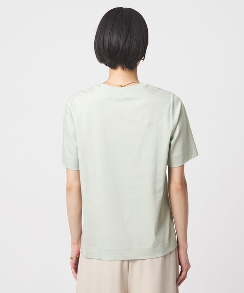 green label relaxing（グリーンレーベルリラクシング）の「スタンダード Tシャツ 制菌（Tシャツ/カットソー・レディース・ダークブラウン/ライム/ダークグレー/ベージュ/オフホワイト・38/40）」の8枚目の写真