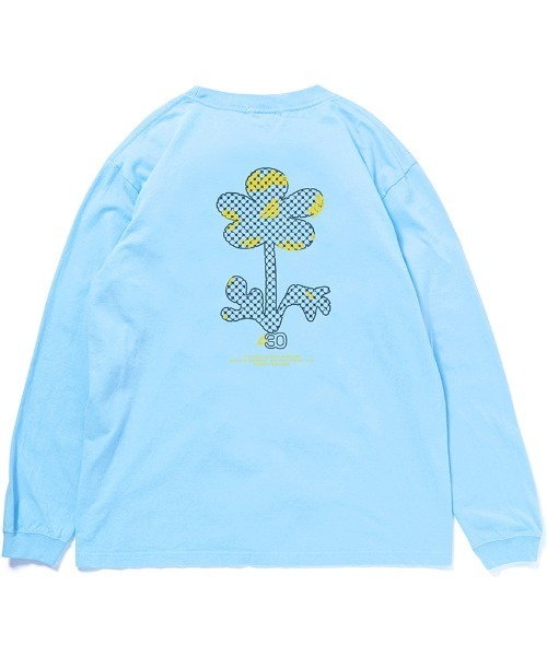430（フォーサーティ）の「mlt5653- NF BIG LOVE FLOWER L-S TEE カットソー(26-128)（Tシャツ/カットソー・メンズ・ブラック系その他/アッシュ/サックスブルー/ブラック/ネイビー/グリーン/ホワイト・3/2/1/0）」の7枚目の写真