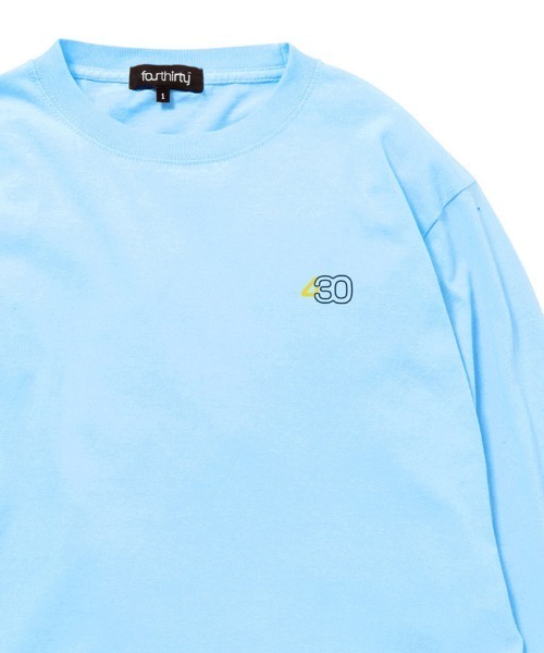 430（フォーサーティ）の「mlt5653- NF BIG LOVE FLOWER L-S TEE カットソー(26-128)（Tシャツ/カットソー・メンズ・ブラック系その他/アッシュ/サックスブルー/ブラック/ネイビー/グリーン/ホワイト・3/2/1/0）」の9枚目の写真